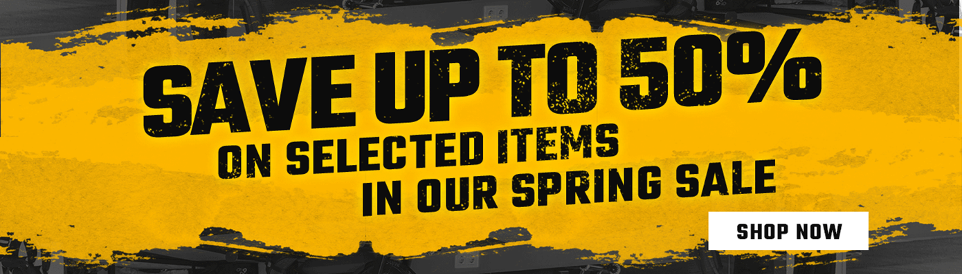 save up to 50% on selected items in our spring sale