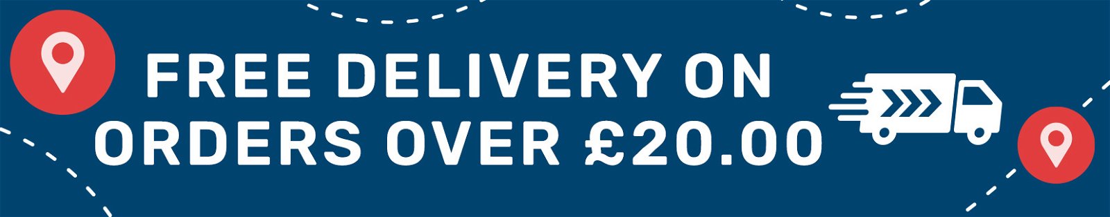 free delivery on orders over 20
