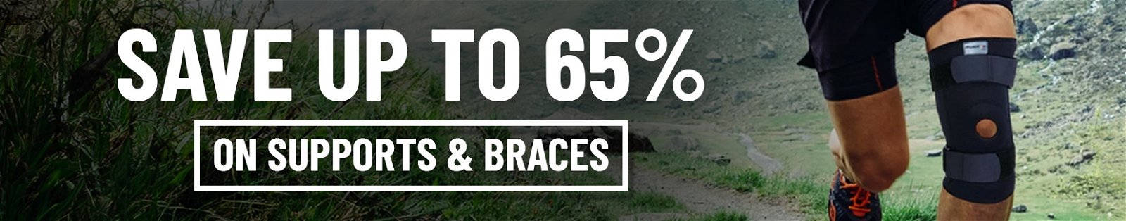 save up to 65% on support and braces