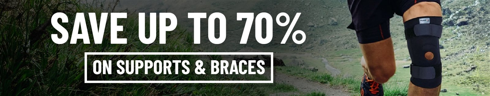save up to 70% on supports & braces