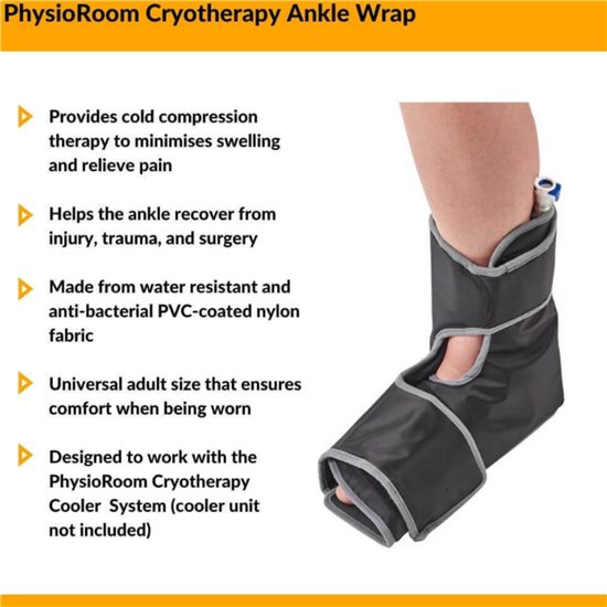 Cryotherapy Ankle Cryo Cuff Wrap - Hot & Cold Therapy - PhysioRoom