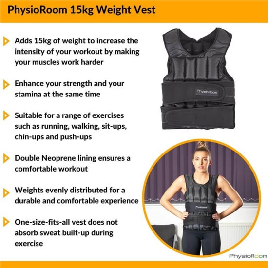 PhysioRoom 15kg Weight Vest