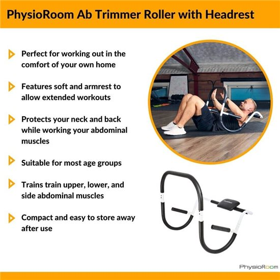 Ab Trimmer Roller with Headrest