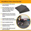 PhysioRoom 6 Piece Home Interlocking Puzzle Floor Gym Mat