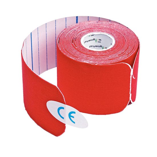 PhysioRoom Kinesiology Tape I & Y Strip - Red - 5cm x 5m
