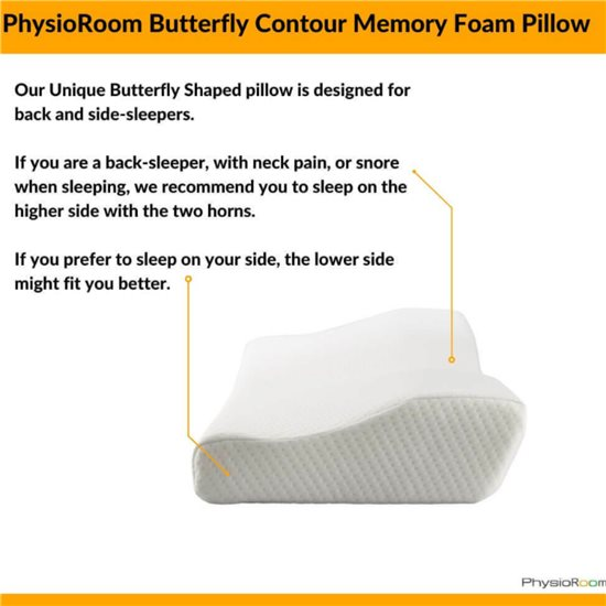 Butterfly Contour Memory Foam Pillow