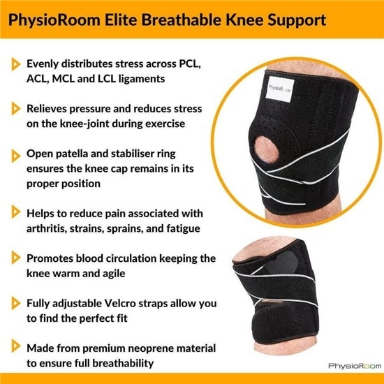 Elite Breathable Knee Support with Adjustable Straps