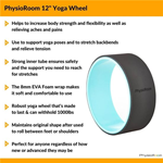 PhysioRoom 12” Yoga Wheel plus 8mm EVA Foam Wrap