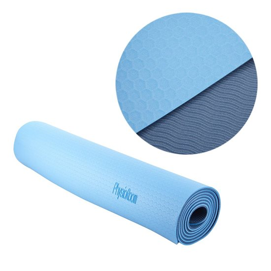 POWRX Yoga Mat Dark Blue 75 x31 x0.6  Non-Slip Workout Mat for Women Men  Home Fitness, 75x31x0.6 - Foods Co.