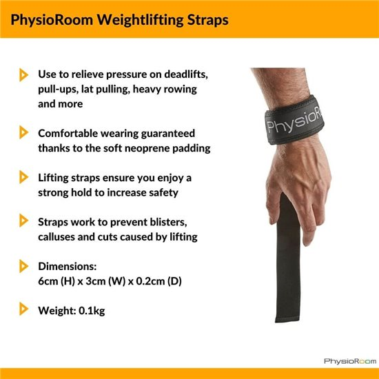 Black Weightlifting Straps