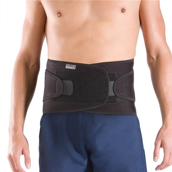 ObusForme Back Support Belt with Built-in Lumbar Support, Lower Back Brace, Elastic Abdominal Support, Breathable, Lightweight Compression Band, Large