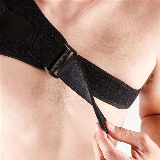 Elite Shoulder Support with Mesh Breathable Material and Ice Pack Holder Left