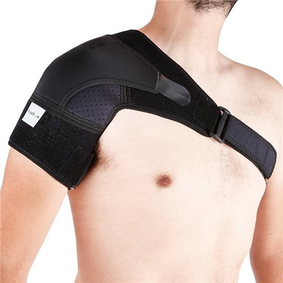 Elite Shoulder Support with Mesh Breathable Material and Ice Pack Holder Left