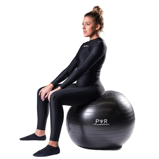 EconoFitness Anti-Burst Fitness Ball - 65cm - Burst-Resistant, Anti-Slip,  Pump Included, Great for Balance, Home Workouts, Yoga. (Grey, 65cm) :  : Sports & Outdoors